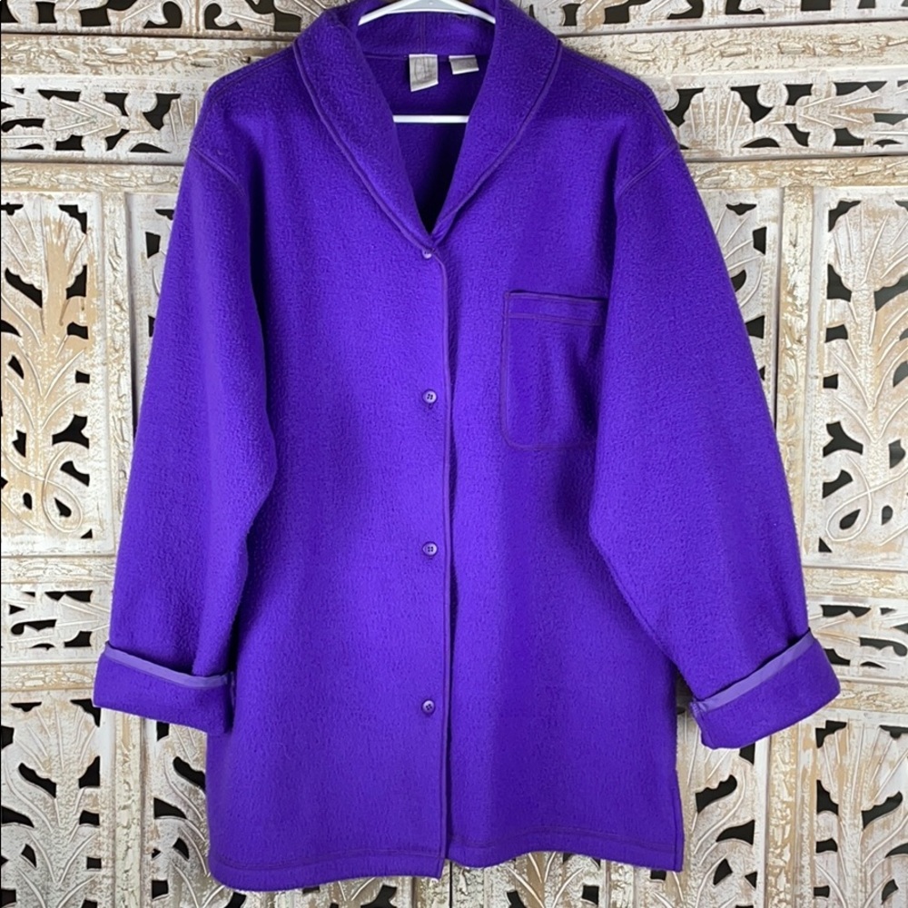Clifford & Wills Fleece Button Front Jacket Coat